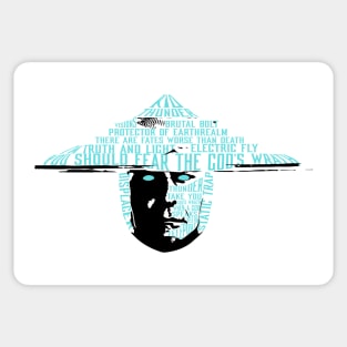 Raiden text portrait Sticker